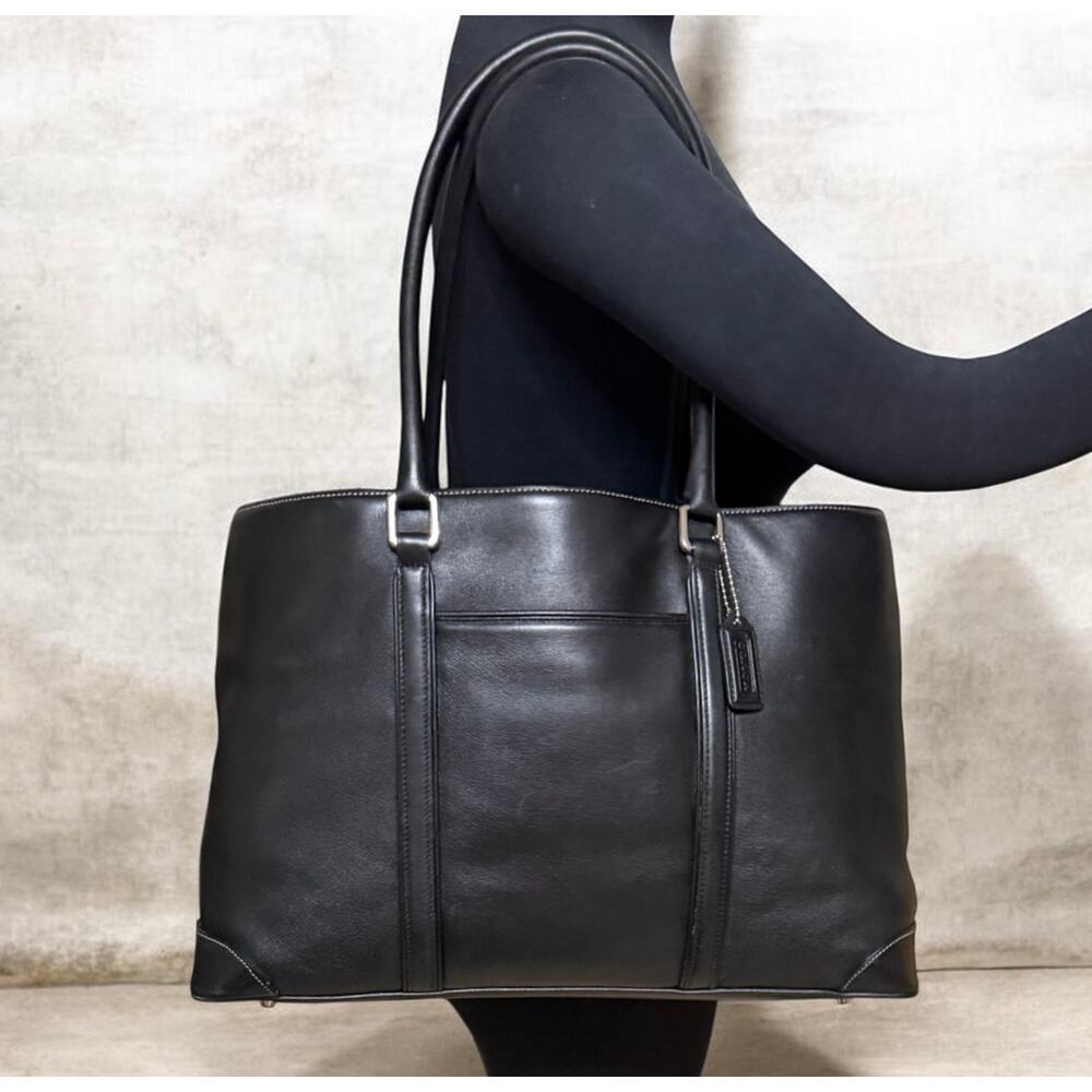 Vintage Coach 7515 Hamptons Leather Business Carryall Bag - Picture 7 of 11